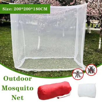 Portátil Camping Mosquito Voar Líquido do Interior para o Exterior Compensação de Insetos Tenda de Viagem de Acampamento ao ar livre Casa de mosquiteiros Com Saco Branco