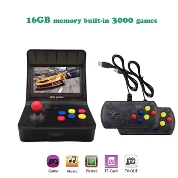 Portátil Retro Mini Handheld Game Console de 4,3 Polegadas 64bit 3000 Jogos de Vídeo da clássica Família de jogos de Console Dom de ARCADE RETRO