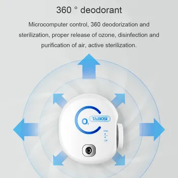 Portátil de Ozônio, Purificador de Ar 0-50mg / H Ajustável de Ozônio Desodorante, Fumaça Removedor Para animal de Estimação, Banho