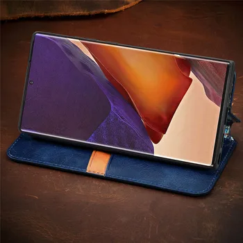 Premium Negócios de Carteira de capa para Samsung Galaxy Nota 20 Ultra caso Flip Ímã capa de couro para Samsung Nota 20 Ultra 5G caso