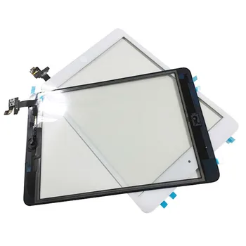 Preto Branco Cor de 7,9 polegadas 5pcs/monte Vidro da Tela de Toque Digitador + Chip IC+Home Hutton cabo do Cabo flexível da Assembleia Para o iPad mini 1/2