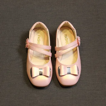 Primavera, Outono de sapatos de crianças para a menina bowknot Strass menina de sapatos crianças sapatos de Dança Festa de Casamento Sapatos de Meninas 3-15years