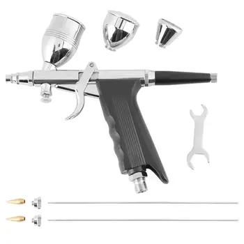 Profissional Mini Injetor de Pulverizador de Ar de Spray de Pintura Armas para os Modelos de Cor de Roupa de Couro do Carro de Impressão de 0,3 mm 0,5 mm 0,8 mm diâmetro do Bico