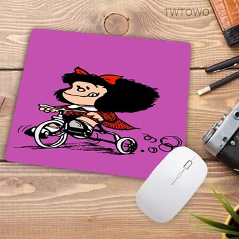 Promoção Rússia Menino Pad desenho animado Mafalda Conforto Tapete de Rato Gaming tapete de rato de Tamanho para 18x22cm de Borracha, Tapetes de Rato
