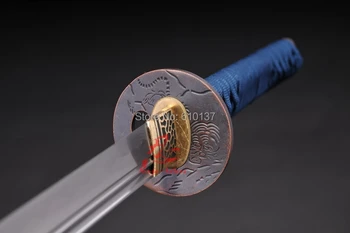 Pronto para a batalha UNOKUBI-ZUKURI 9260 mola de aço jp katana espada de lâmina afiada full tang