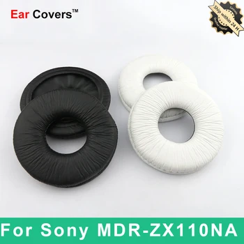 Protecções Para Sony MDR ZX110NA MDR-ZX110NA Fone de Protecção Auricular de Substituição Almofadas do Couro do PLUTÔNIO de Esponja de Espuma