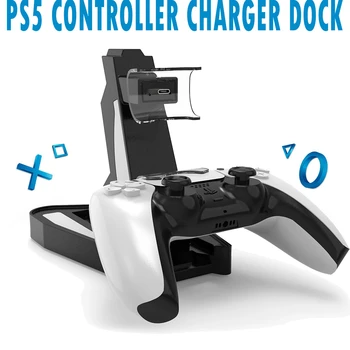 Ps5 Controlador De Jogo Carregador Dock Station Porta Usb Para Sony Playstation 5 Joystick Gamepad Dual Da Base De Dados De Suporte De Carga Com Led