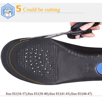 Pés chatos palmilhas de apoio do arco ortopédicos de alta qualidade em 3D Premium do confortável tecido aveludado e palmilhas ortopédicas pés