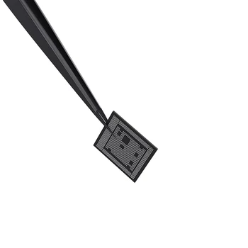 Qianli Ultra Fino, Preto pinça Manual Gringding Inoxidável Não-magnético Pinça BGA Jumper de Reparo Pinça para Reparação do Telefone