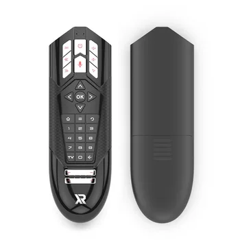R1 Ar Mouse Giroscópio Inteligente sem Fio de Voz, Controle Remoto 2,4 G de Aprendizado IR Para o G10 PRO G30 HK1 Caixa de TV Android Controle Remoto