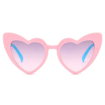 RBRARE Linda em forma de Coração de Criança Óculos de sol Multicolorido de Personalidade Anti-UV Street Beat Óculos Bonito Selvagens Forma Côncava