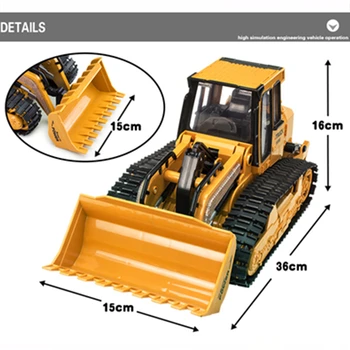 RC Truck 6CH Escavadeira Caterpillar Tractor de Controle Remoto de Simulação de Construção de Veículo de Brinquedos Eletrônicos Jogo Hobby Brinquedos