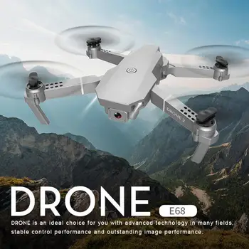 RC drone E68 pro 2,4 G Selfie wi-FI FPV Com 4K de Câmara HD Dobrável RC Quadcopter RTF Quadcopter altura para manter o drone Brinquedos Criança