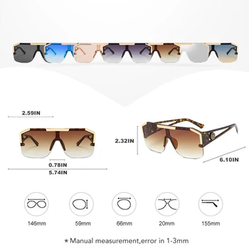 ROYAL MENINA Marca de Luxo Designer de Óculos de sol Quadrado Homens Mulheres da Moda de Meia-Óculos de Armação de Mens UV400 Masculino Celebridade UV400 ss084