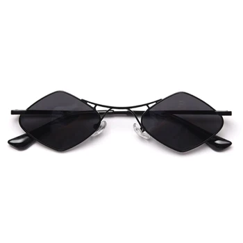 ROYAL MENINA Nova Moda Punk Óculos de sol das Mulheres Óculos de sol Polarizados Homens Rombo Óculos de Armação de Metal UV400 ss027