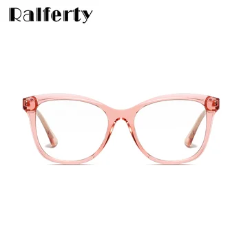 Ralferty 2020 Moda Armações de Óculos Mulheres Óptico Praça TR Computador Óculos Anti Luz Azul Jogo de Óculos de Oculos De Grau