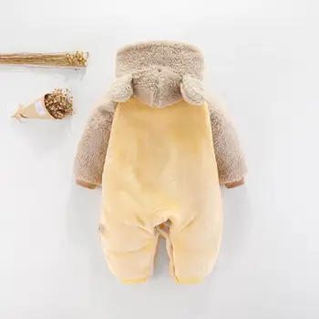 Recém-nascidos roupas de bebê para meninos e meninas de romper do bebê 3m-12m Outono Menino Macacão de Inverno Engrossado Animal escalada de roupas de bebês