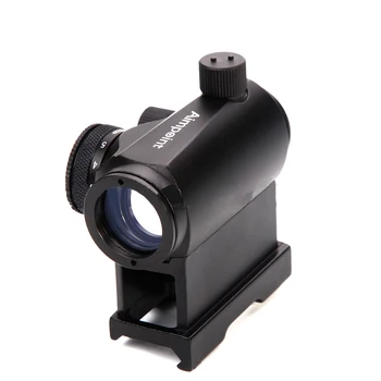 Red Dot Sight Mira Mini Colimador Óptico Tático Âmbito de Caça Trilho 20mm Rifle Âmbito do Airsoft Telescópio Finder T1