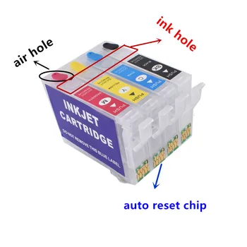 Refil kit de tinta para epson 502xl 502 cartucho de tinta arco do chip para epson Expression XP-5100/XP-5105 WorkForce WF-2860DWF/WF-2865DWF