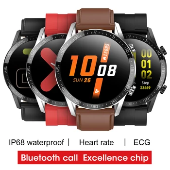 Reloj Inteligente de Chamada Bluetooth Resposta Smart Watch Homens Ecg Ppg Smartwach Android Smart 2020 Relógio Para Iphone IOS, Android Telefone