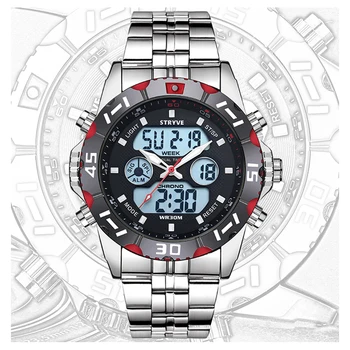 Relojes Hombre 2019 STRYVE Mens Relógios as melhores marcas de Luxo do Relógio de Pulso de Quartzo dos Esportes dos Homens, Homem de Pulso, Relógio Relógio Masculino