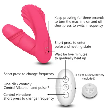 Remoto Aquecimento Vibrador Vaginal Massager Calcinha Vibrador Vibradores Para As Mulheres Clítoris Estimulação Do Ponto G Vibrador Brinquedos Sexuais Para As Mulheres