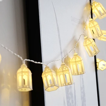 Retro Casa da corda Led da Bateria Operado DIY de Fadas Garland Luzes da Decoração do Partido para a Casa de Férias do Jardim Festa de Casamento
