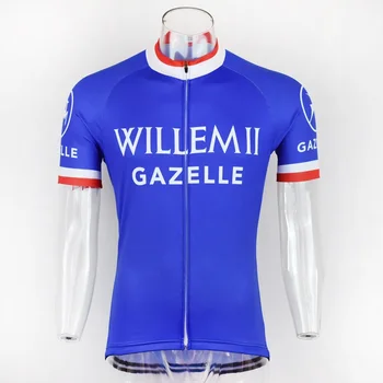 Retro clássico team pro, respirável jersey de ciclismo de montanha, corrida de ciclismo de Estrada de roupa quente de manga curta Roupas Maillot Ciclismo