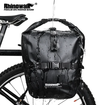 Rhinowalk 20L de Bicicleta Pannier Saco de Acessórios de Moto Impermeável Portátil Moto Bag duplo Tronco Pack de Ciclismo Saco de Viagem de Bicicleta Saco