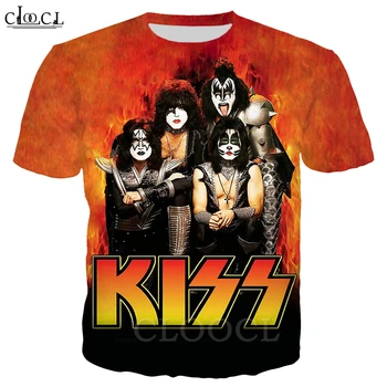 Rock Kiss Banda T-Shirts de Impressão 3D do Metal Pesado Casaco de Homens, Mulheres Hoodies Hip Hop Zíper do Casaco Engraçado Shorts Calças de Jogging Terno