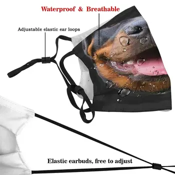 Rottweiler Doggo Reutilizáveis Boca A Máscara Facial Anti-Pó Máscara Com Filtros De Proteção Respirador Boca Abafar