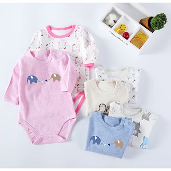 Roupas de bebê macacão de crianças roupas de bebê body de mangas compridas bebê meninos e meninas de roupas de crianças roupas algodão bodysuit