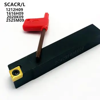 SCACR/L1212H09 SCACR/L1616H09 SCACR/L2020K09 SCACR/L2525M09 90° torneamento externo ferramenta de ferramentas de torno CNC barra de mandrilar