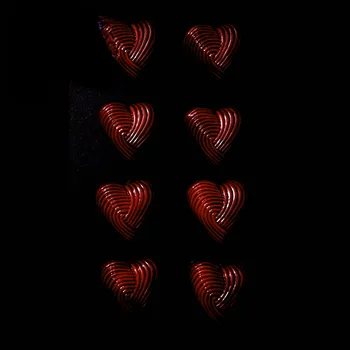 SHENHONG dos Namorados Coração de Chocolate do Molde de Policarbonato de Cozimento Moldes 3D Entrelaçadas Amor de Chocolate do Molde Doces Molde de Ferramentas de Cozimento