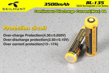 SKILHUNT BL-135 18650 3500mAh Bateria Protegido