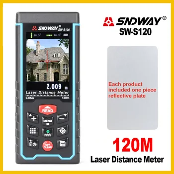 SNDWAY telêmetro a Laser 120m de Inclinação Recarregável da Câmara Digital Laser Medidor de Distância a Laser Rangefinder