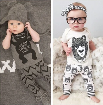 SY106 2020 Verão para crianças, roupas de bebê de estilo conjunto de roupas de menino monstrinhos de manga curta de 2 peças. Roupa de meninos de varejo