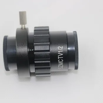 SZM7045 0,5 X C-mount Lente Adaptador de 1/2 CTV Adaptador para Trinocular Microscópio Estereofónico Câmara microscopio estereo