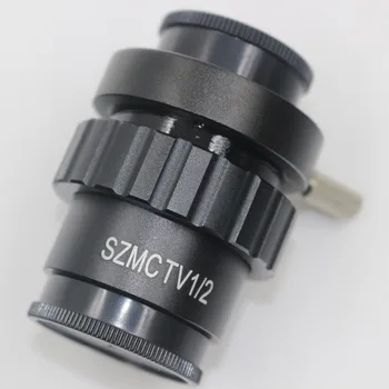 SZM7045 0,5 X C-mount Lente Adaptador de 1/2 CTV Adaptador para Trinocular Microscópio Estereofónico Câmara microscopio estereo