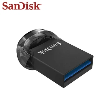 SanDisk Fit USB Flash Drive 64gb CZ430 16GB mini Pen Drive USB em Até 130MB/S pendrive USB de alta Velocidade 3.1 Stick USB de 32gb 128G