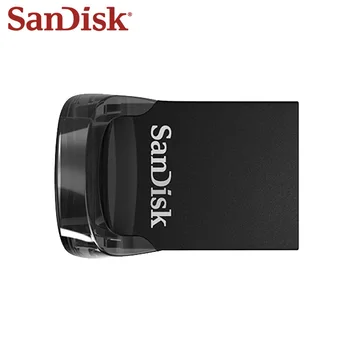 SanDisk Fit USB Flash Drive 64gb CZ430 16GB mini Pen Drive USB em Até 130MB/S pendrive USB de alta Velocidade 3.1 Stick USB de 32gb 128G