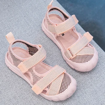 Sandálias de Verão, Sapatos, Meninos de Praia Casual Sapatos de Meninas Versão coreana de Correias de Design antiderrapante, resistente ao Desgaste