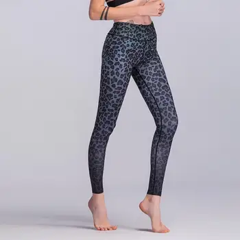 Sexy Leopard Impresso Esporte Leggings Mulheres Branca Preta De Fitness Calças De Yoga Ginásio Atlético Leggings Elástica Sport Usar Calças De 2018