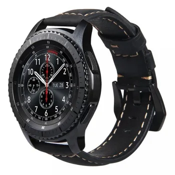 Shelhard Nova Qualidade Genuína Faixa de Relógio de Couro, Alça Para Samsung Galaxy Watch 42 /46mm Universal Rápida Reposição Correias