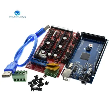 ShengYang Mega 2560 R3 Mega2560 REV3 + 1pcs RAMPAS 1.4 Controlador de Impressora 3D arduino kit Reprap MendelPrusa