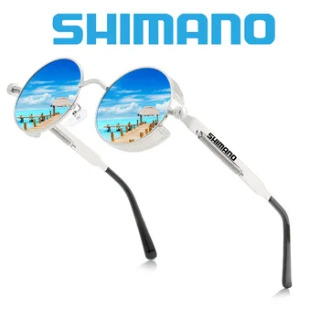 Shimano Vintage, Óculos De Sol Polarizados Homens Marca De Luxo De Alumínio De Óculos De Sol Quadrado De Condução Óculos De Sol Preto Macho Pesca Óculos