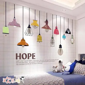 Simples e moderno, adesivos de parede de quarto de layout de papel de parede auto-adesivo para quarto dormitório decoração habitacion pegatinas de pared