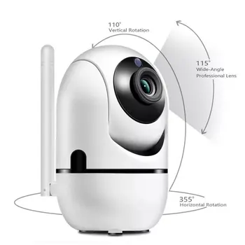 Smart Câmera 1080P Wifi sem Fio Infravermelho Anti-Roubo de Ip Câmera de Visão Noturna Inteligente Hd Câmera de Vigilância