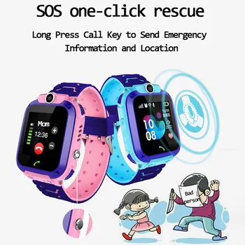Smart Watch Garoto SmartWatches Bebê Relógio Para Crianças LBS Tracker SmartWatch SOS Chamada Para as Crianças Anti Perdido Monitor de Bebê relógio de Pulso