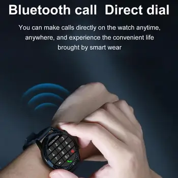 Smart Watch Homem Bluetooth 4.0 Pressão Arterial Monitor de frequência Cardíaca IOS 8.4 Versão do Android Acima 4.4 Acima Smartwatch Android